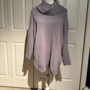 LOFT Sweater Women Cowl Neck Polyester Pullover Size Small EUC Oversized Relaxed